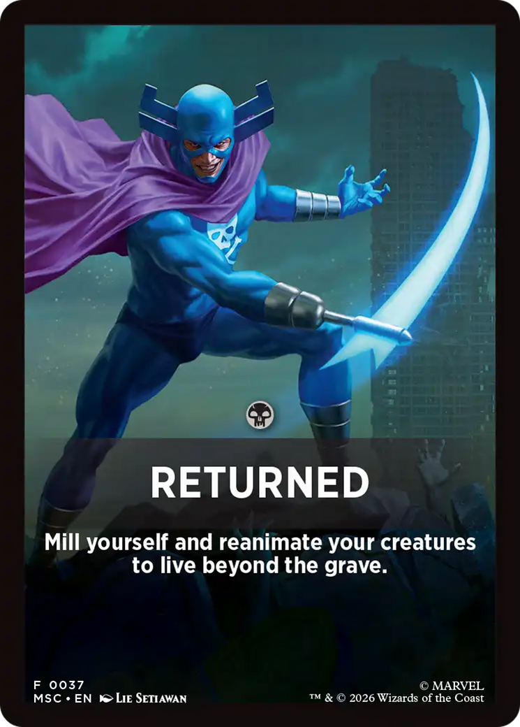 Returned Theme Card [Marvel Super Heroes Commander] | Boutique FDB TCG