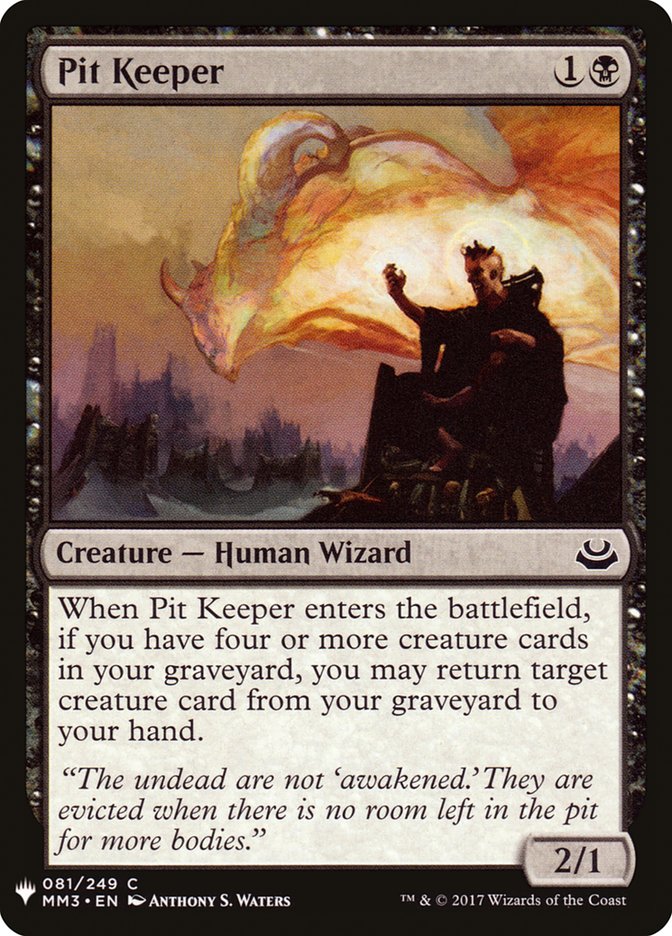 Pit Keeper [Mystery Booster] | Boutique FDB TCG