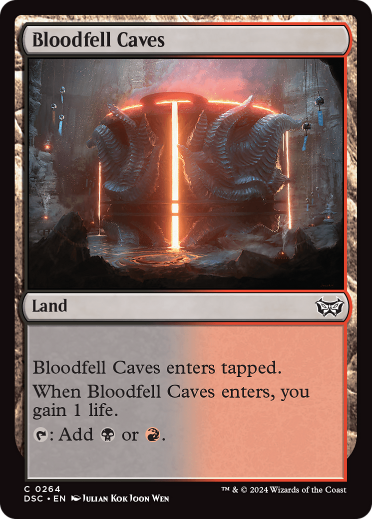 Bloodfell Caves [Duskmourn: House of Horror Commander] | Boutique FDB TCG