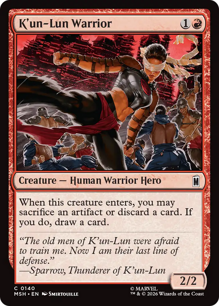 K'un-Lun Warrior [Marvel Super Heroes] | Boutique FDB TCG