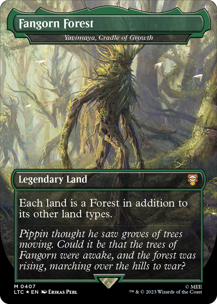 Fangorn Forest - Yavimaya, Cradle of Growth (Surge Foil Realms and Relics) [The Lord of the Rings: Tales of Middle-Earth Commander] | Boutique FDB TCG