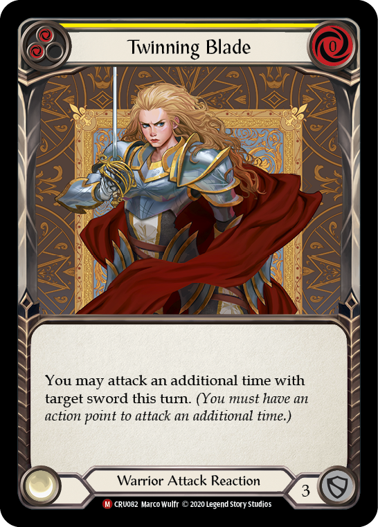 Twinning Blade [CRU082] (Crucible of War)  1st Edition Normal | Boutique FDB TCG