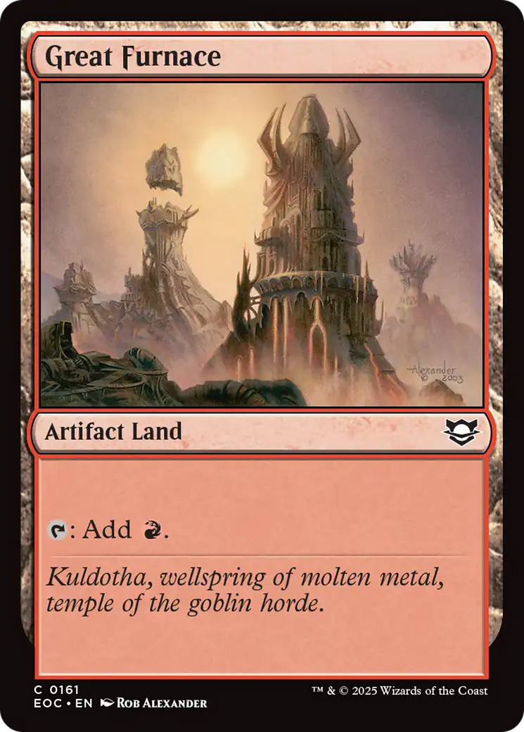 Great Furnace [Edge of Eternities Commander] | Boutique FDB TCG