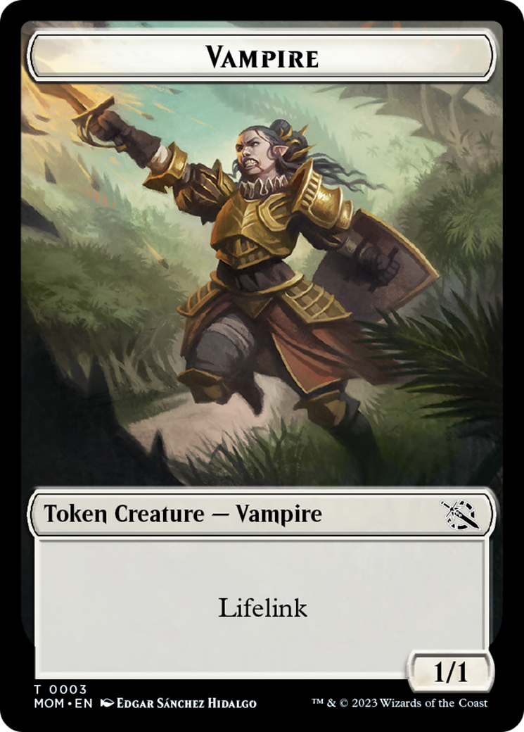 Elemental (9) // Vampire Double-Sided Token [March of the Machine Tokens] | Boutique FDB TCG