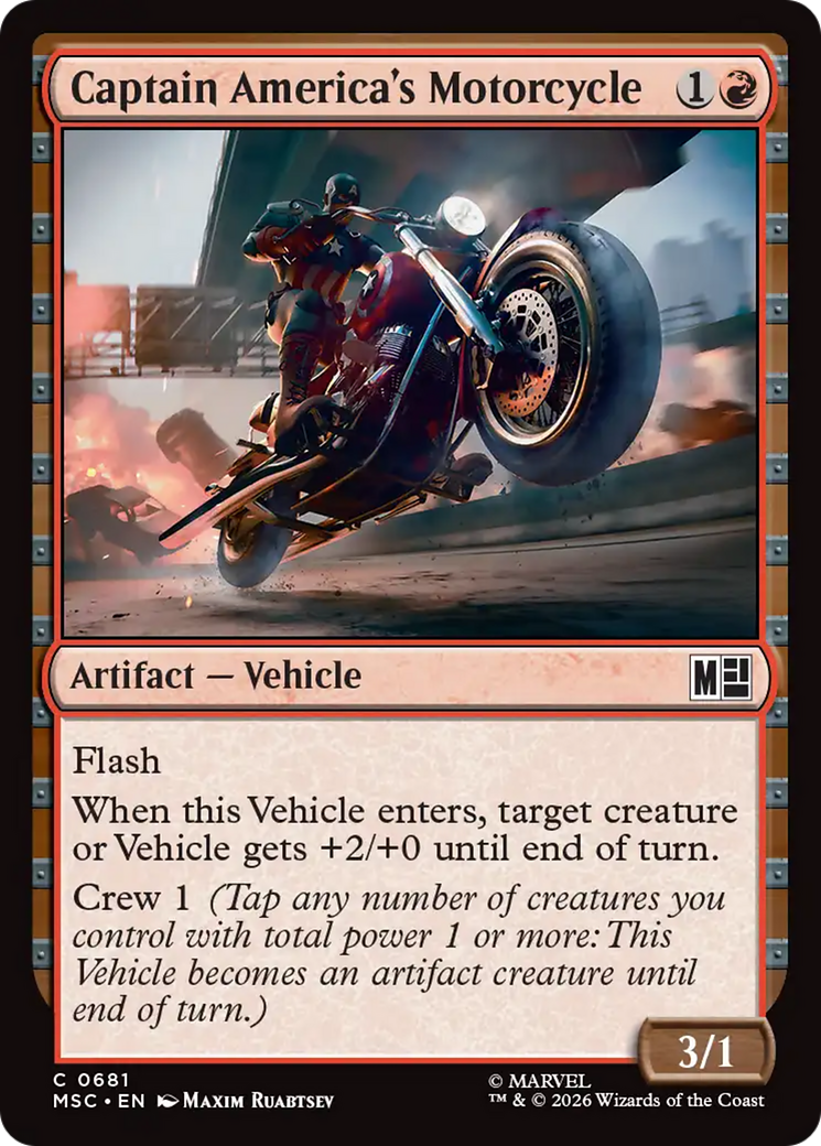 Captain America's Motorcycle [Marvel Super Heroes Commander] | Boutique FDB TCG