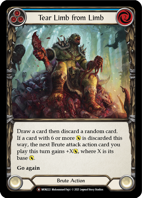 Tear Limb from Limb [U-MON222-RF] (Monarch Unlimited)  Unlimited Rainbow Foil | Boutique FDB TCG