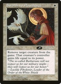 Swords to Plowshares (Oversized) [Oversize Cards] | Boutique FDB TCG