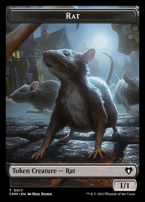 City's Blessing // Rat Double-Sided Token [Commander Masters Tokens] | Boutique FDB TCG