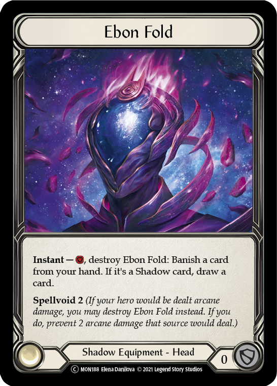 Ebon Fold [U-MON188-RF] (Monarch Unlimited)  Unlimited Rainbow Foil | Boutique FDB TCG