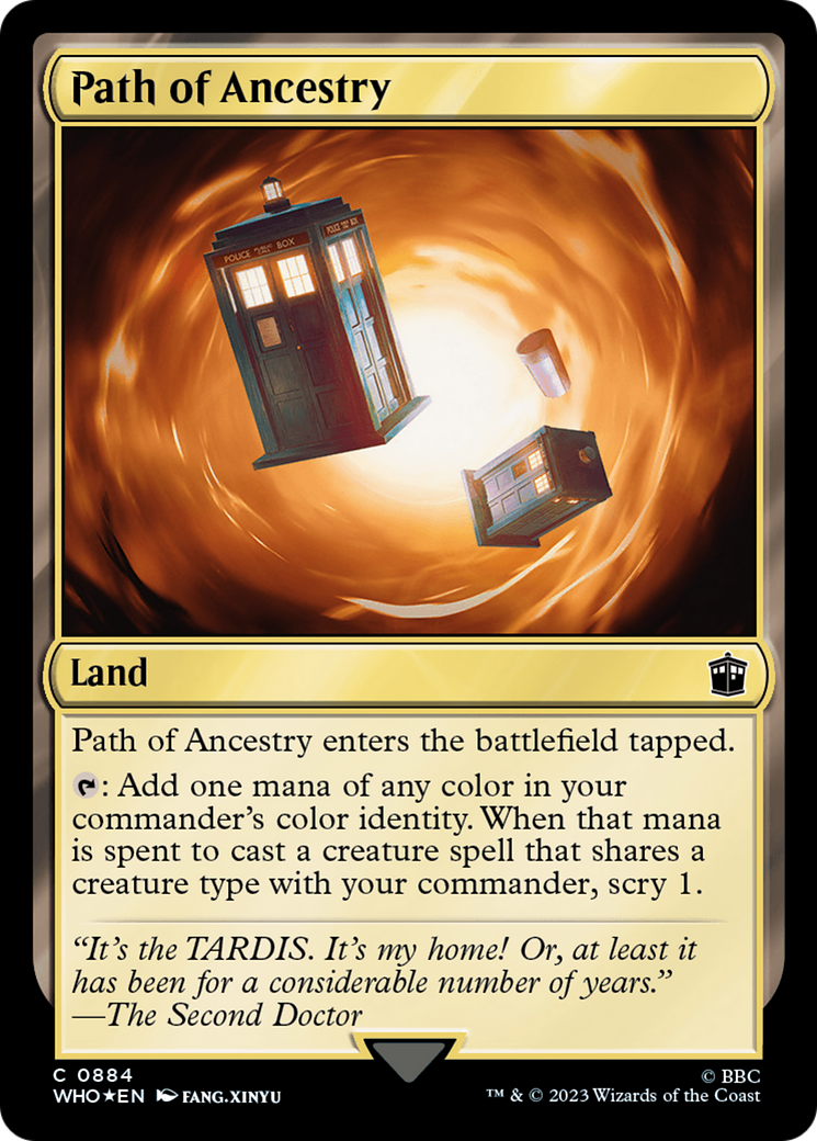 Path of Ancestry (Surge Foil) [Doctor Who] | Boutique FDB TCG