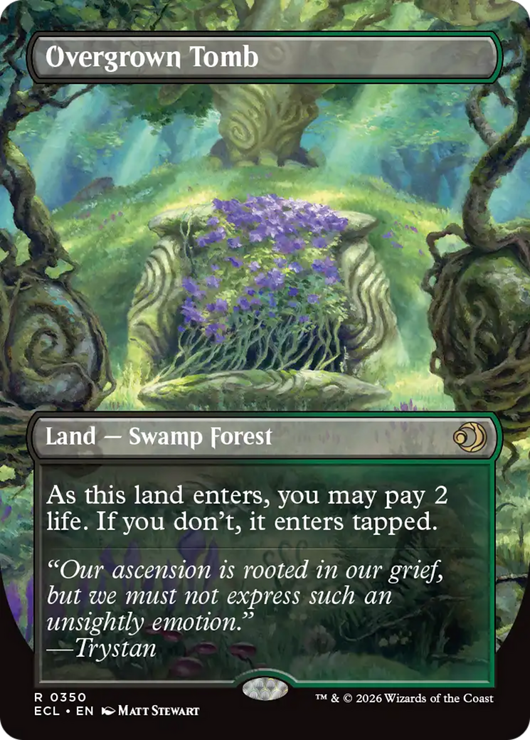 Overgrown Tomb (Borderless) [Lorwyn Eclipsed] | Boutique FDB TCG