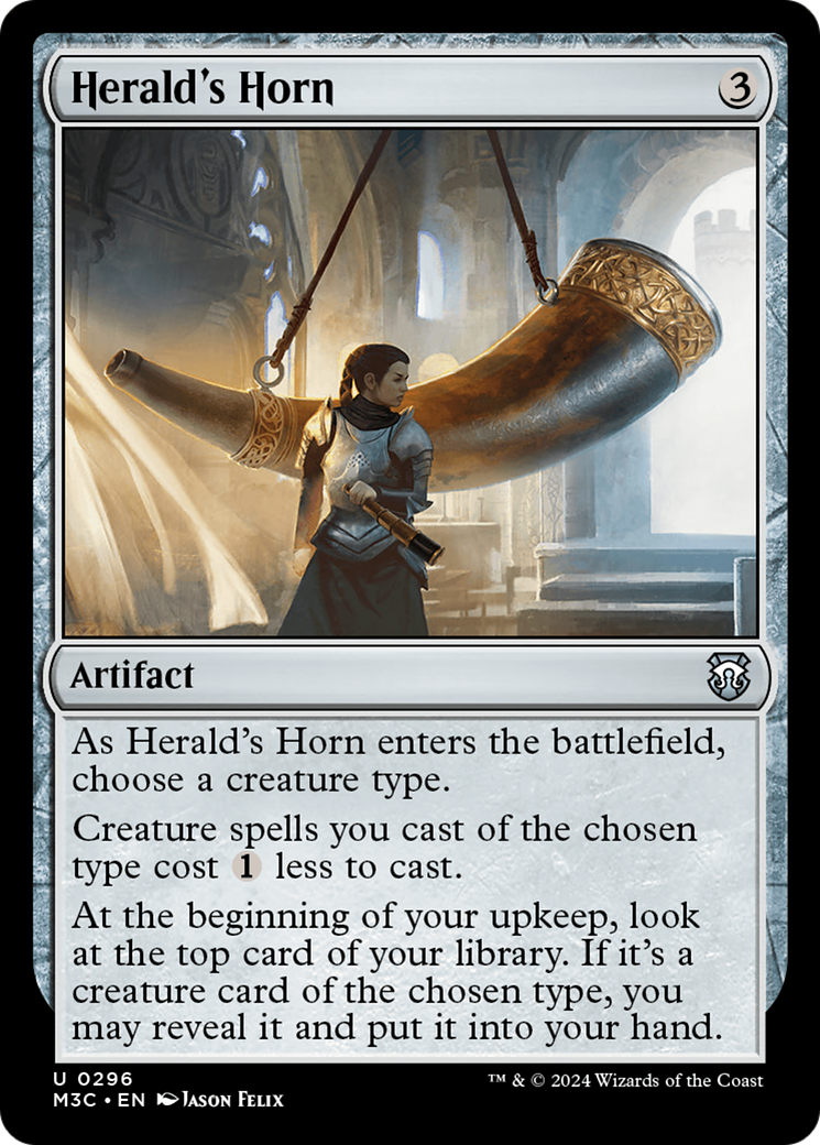 Herald's Horn (Ripple Foil) [Modern Horizons 3 Commander] | Boutique FDB TCG