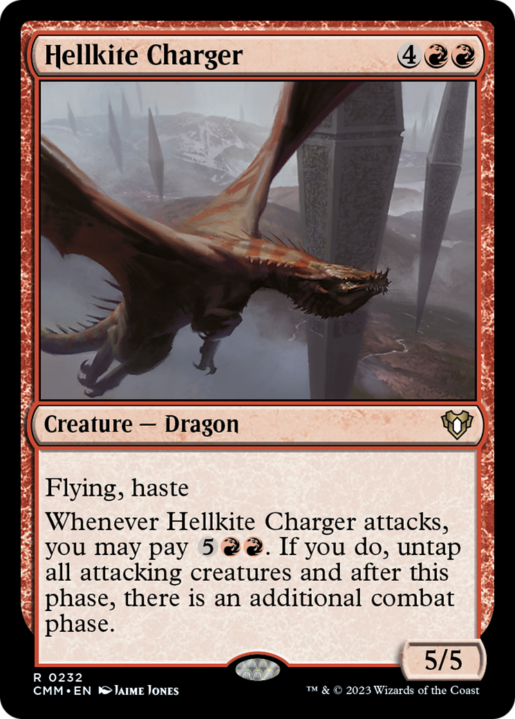 Hellkite Charger (Foil Etched) [Commander Masters] | Boutique FDB TCG