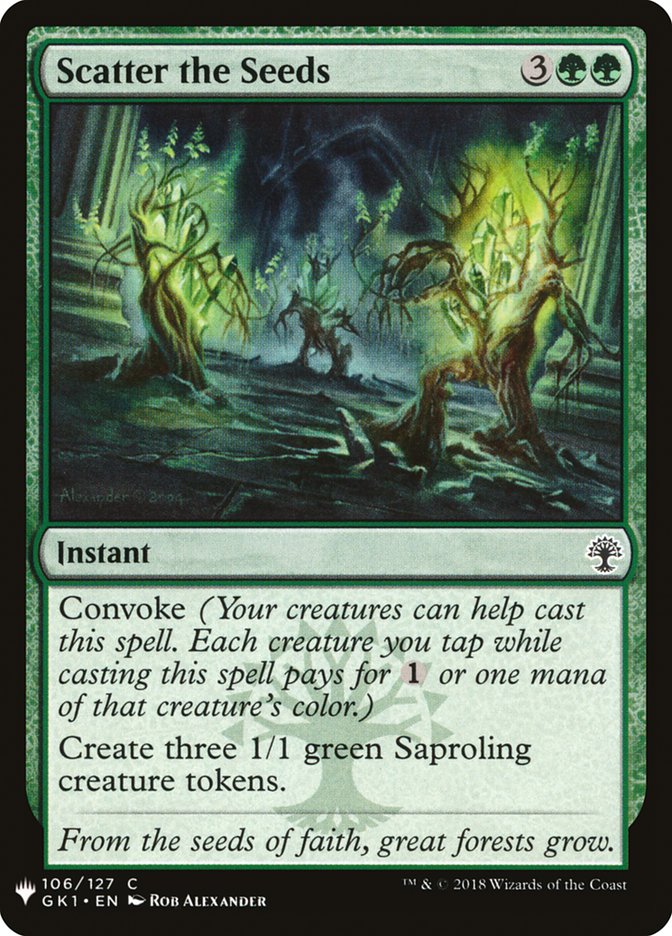 Scatter the Seeds [Mystery Booster] | Boutique FDB TCG