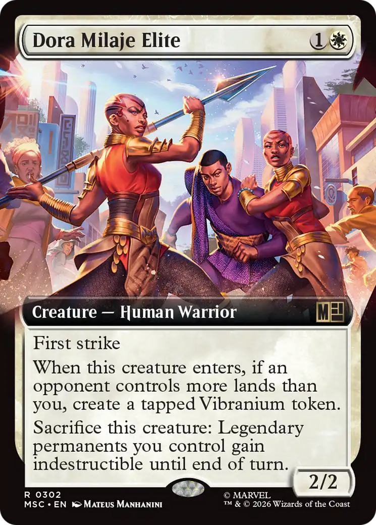 Dora Milaje Elite (Extended Art) [Marvel Super Heroes Commander] | Boutique FDB TCG
