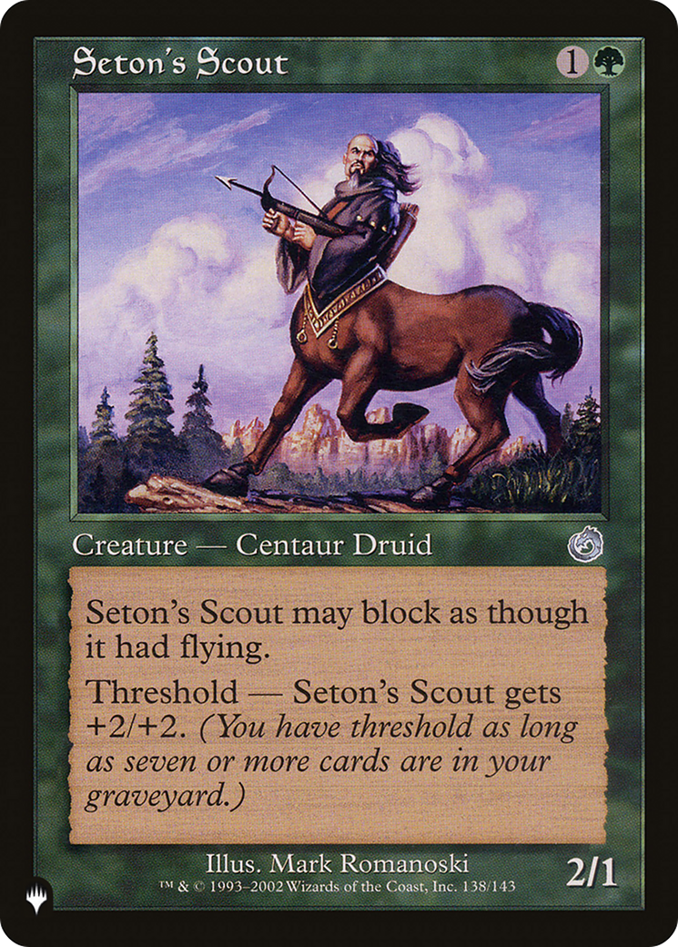 Seton's Scout [The List Reprints] | Boutique FDB TCG