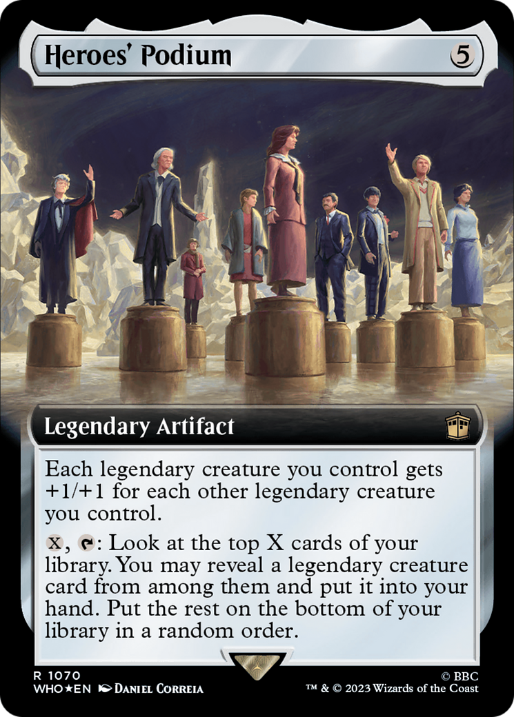 Heroes' Podium (Extended Art) (Surge Foil) [Doctor Who] | Boutique FDB TCG