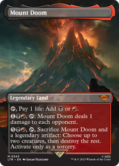 Mount Doom (Borderless Alternate Art) [The Lord of the Rings: Tales of Middle-Earth] | Boutique FDB TCG