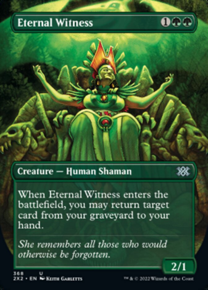 Eternal Witness (Borderless Alternate Art) [Double Masters 2022] | Boutique FDB TCG