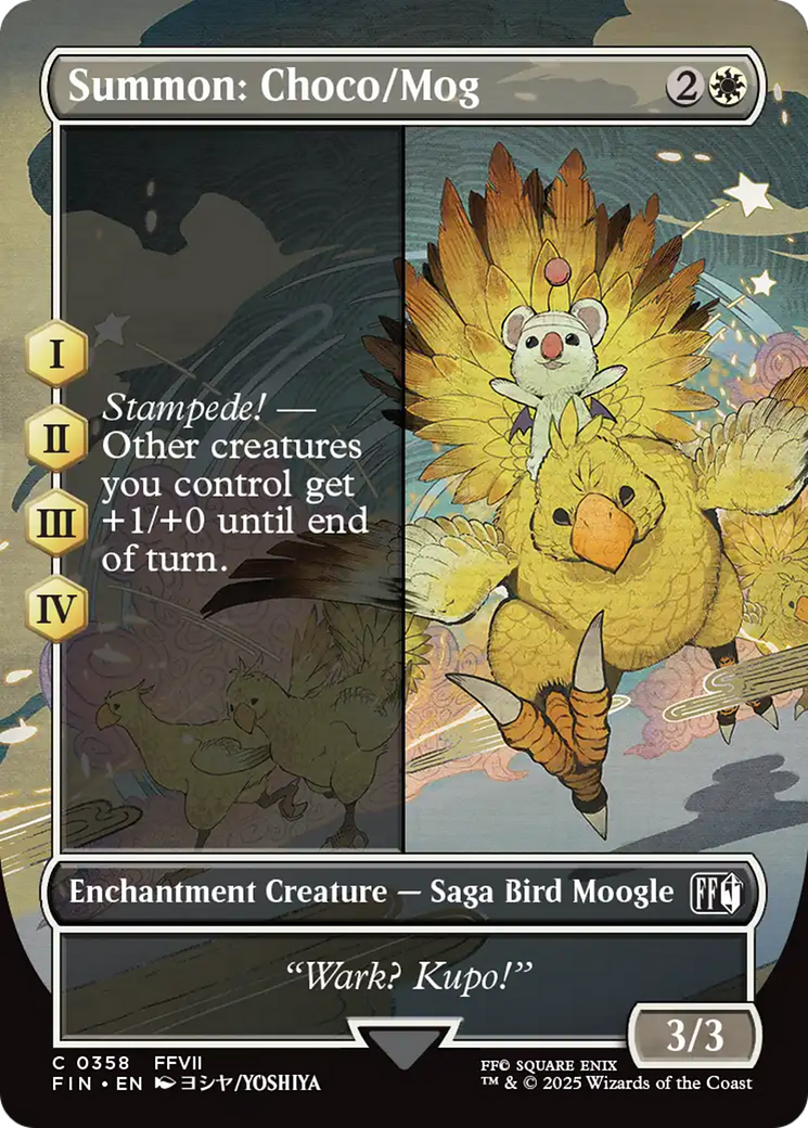 Summon: Choco/Mog (Borderless) [FINAL FANTASY] | Boutique FDB TCG