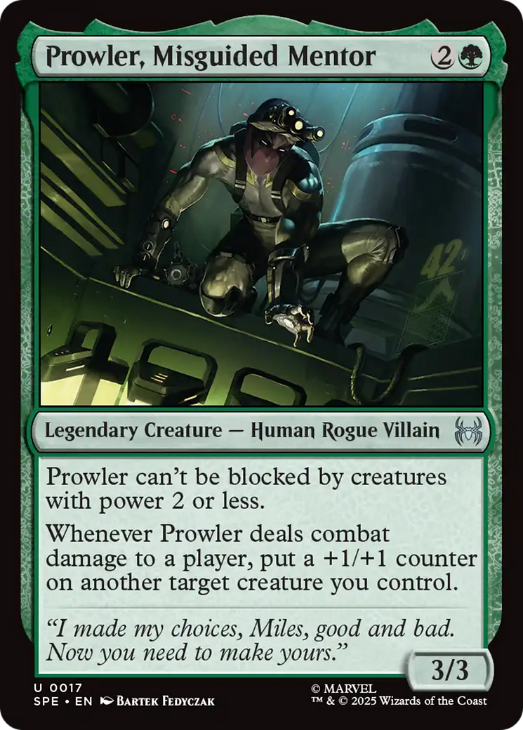 Prowler, Misguided Mentor [Marvel's Spider-Man: Eternal-Legal] | Boutique FDB TCG