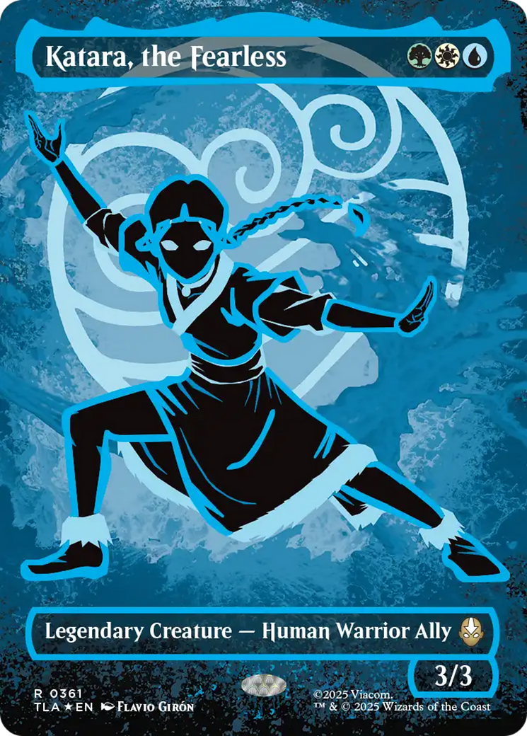 Katara, the Fearless (Borderless Battle Pose) [Avatar: The Last Airbender] | Boutique FDB TCG