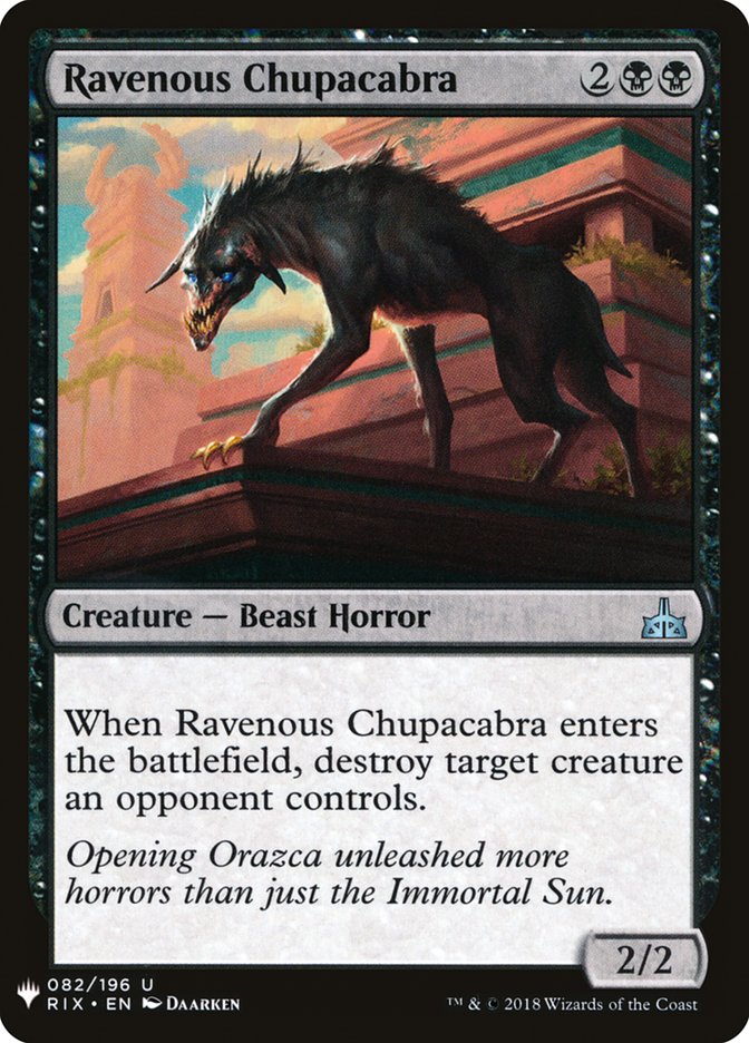 Ravenous Chupacabra [Mystery Booster] | Boutique FDB TCG