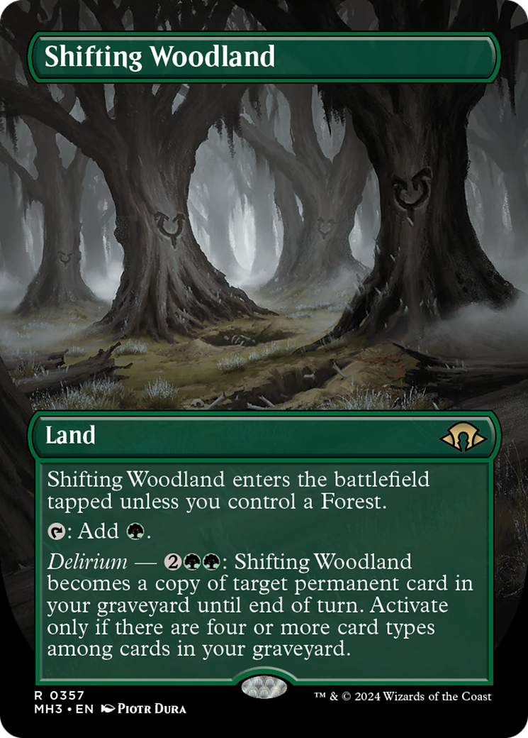 Shifting Woodland (Borderless) [Modern Horizons 3] | Boutique FDB TCG