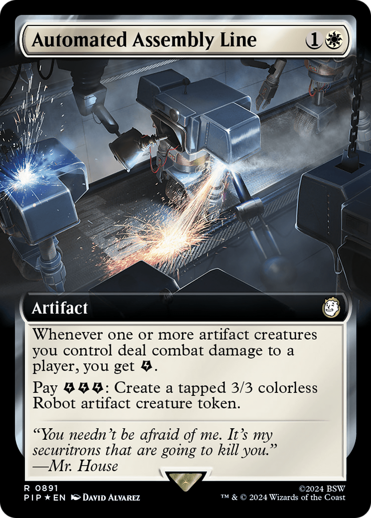 Automated Assembly Line (Extended Art) (Surge Foil) [Fallout] | Boutique FDB TCG