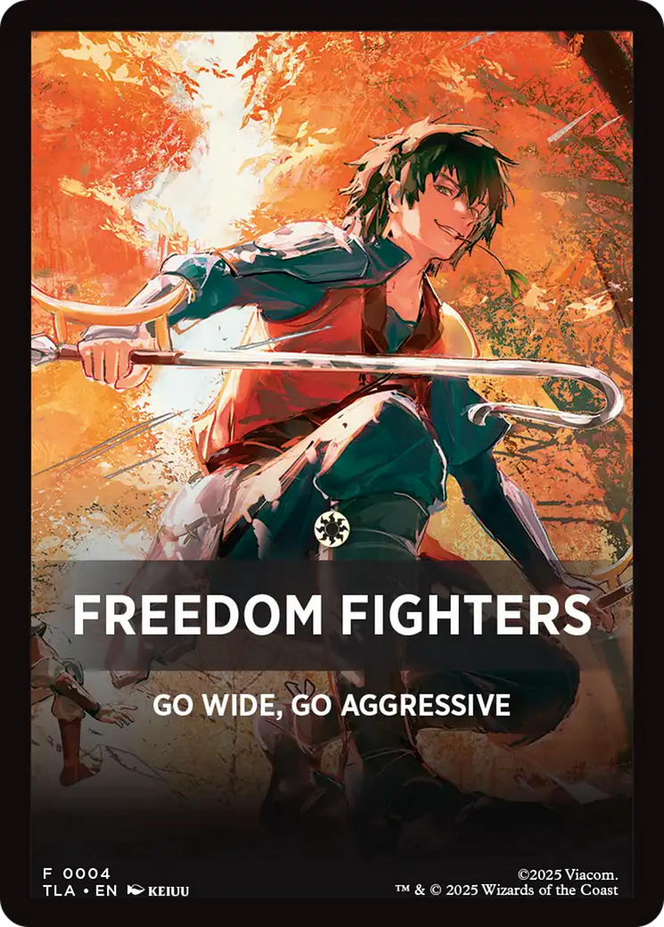 Freedom Fighters Theme Card [Avatar: The Last Airbender Tokens] | Boutique FDB TCG