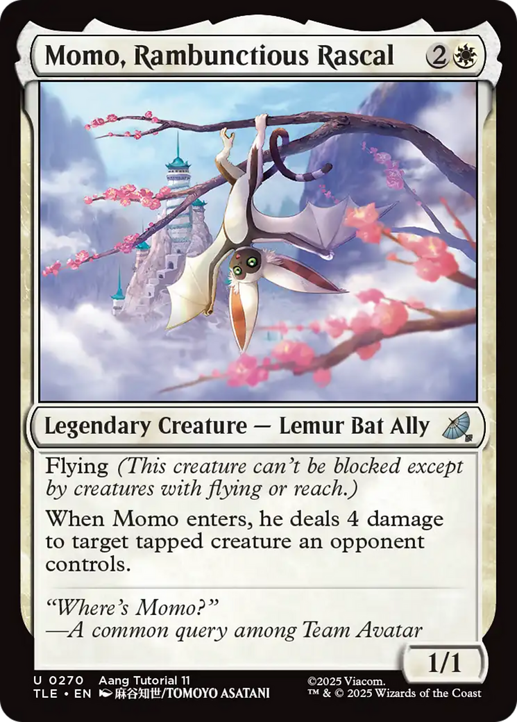 Momo, Rambunctious Rascal (0270) [Avatar: The Last Airbender: Eternal-Legal] | Boutique FDB TCG