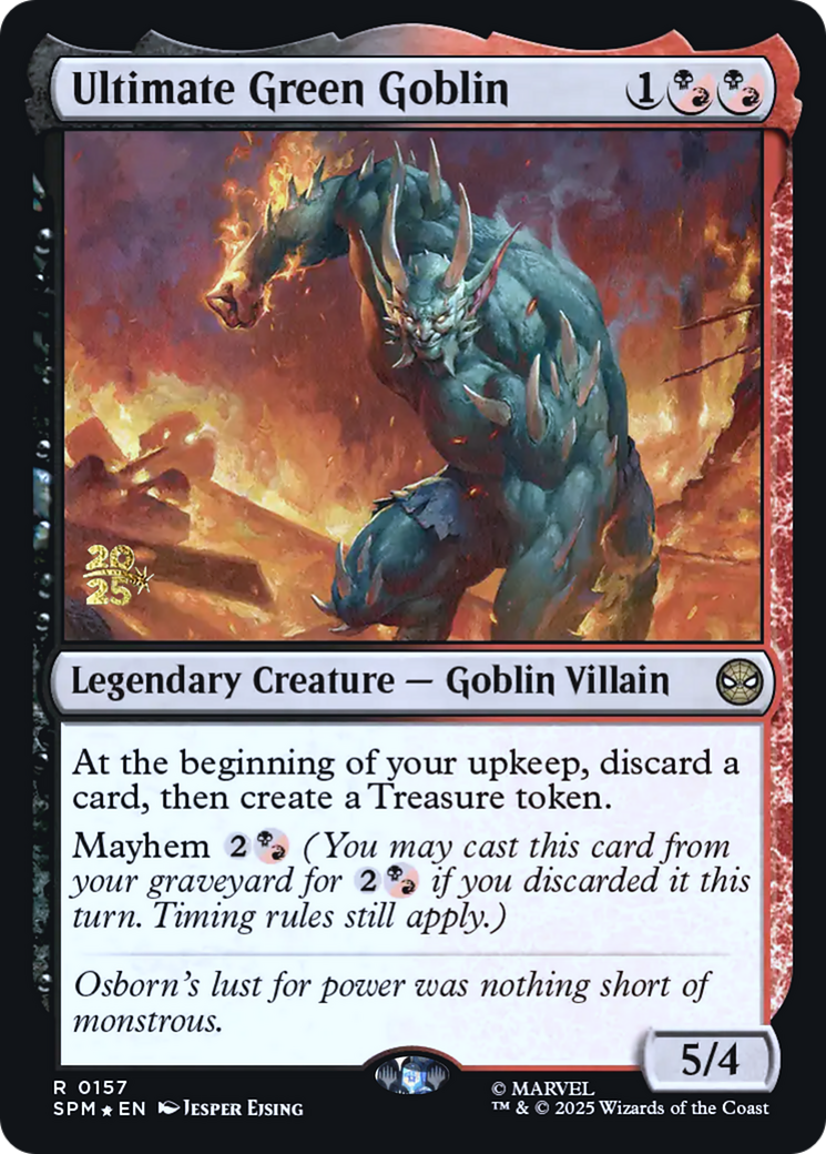 Ultimate Green Goblin [Wizards Play Network 2025] | Boutique FDB TCG