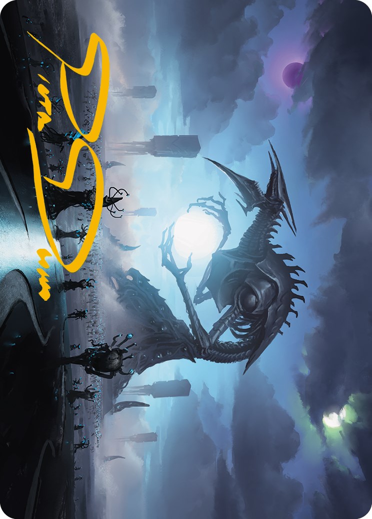 Blue Sun's Twilight Art Card (Gold-Stamped Signature) [Phyrexia: All Will Be One Art Series] | Boutique FDB TCG