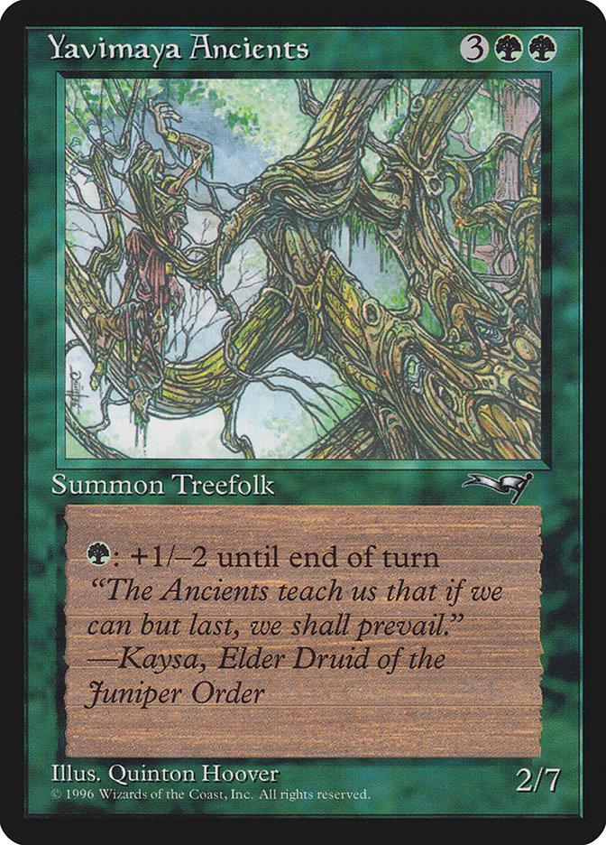 Yavimaya Ancients (Druid Art) [Alliances] | Boutique FDB TCG