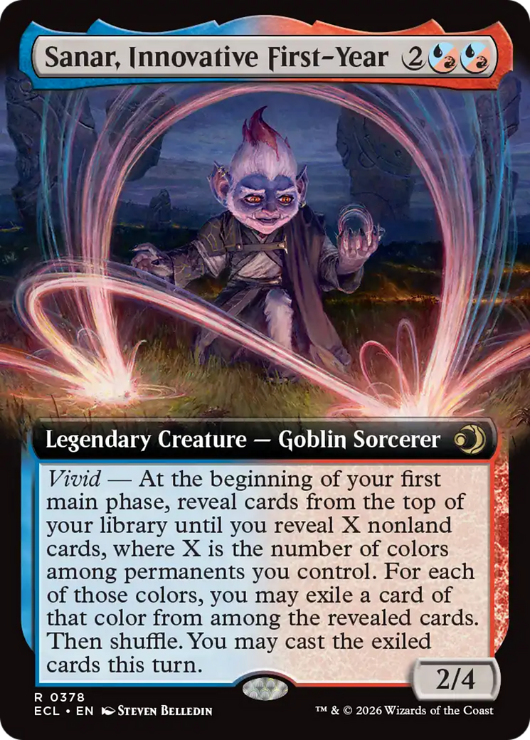 Sanar, Innovative First-Year (Extended Art) [Lorwyn Eclipsed] | Boutique FDB TCG