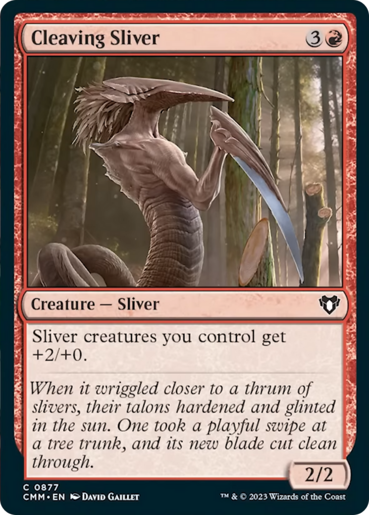 Cleaving Sliver [Commander Masters] | Boutique FDB TCG