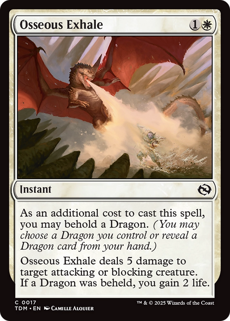 Osseous Exhale [Tarkir: Dragonstorm] | Boutique FDB TCG