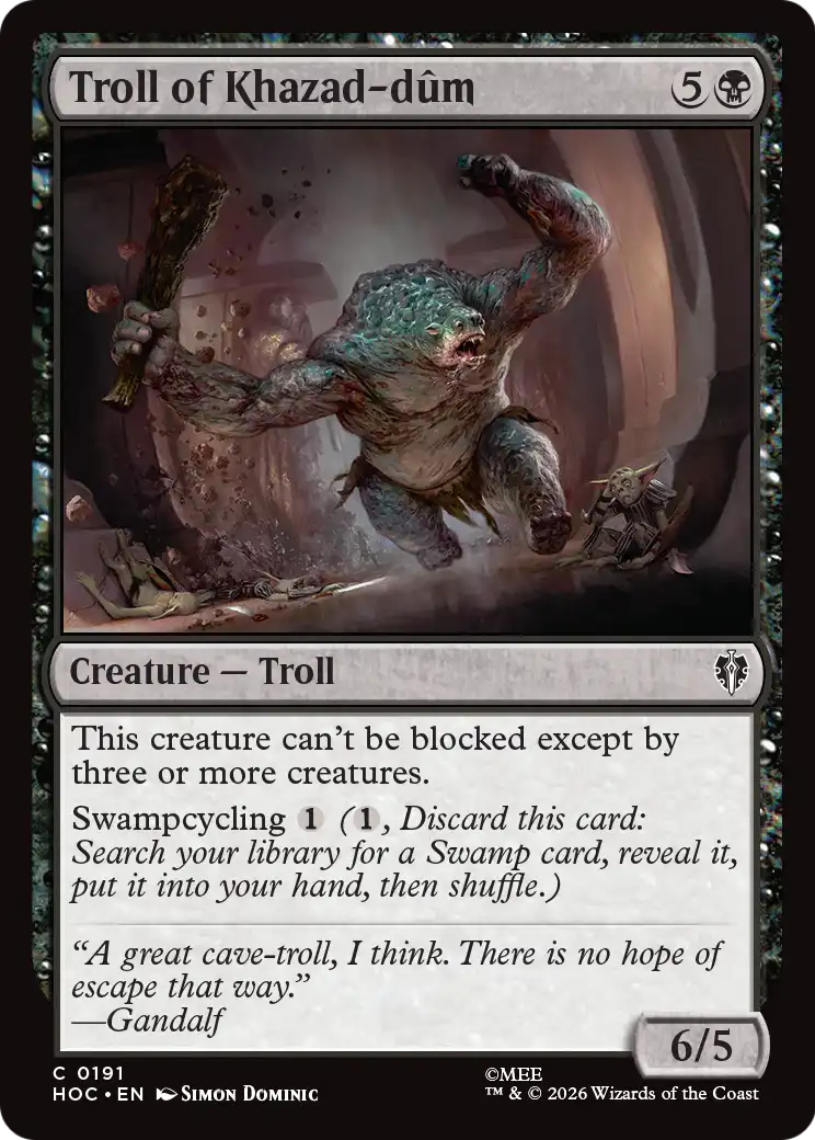 Troll of Khazad-dum [The Hobbit: Eternal-Legal] | Boutique FDB TCG
