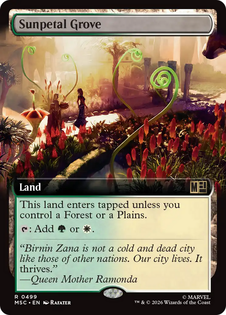 Sunpetal Grove (Extended Art) [Marvel Super Heroes Commander] | Boutique FDB TCG