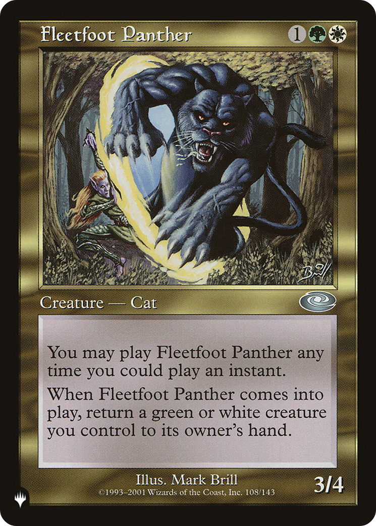 Fleetfoot Panther [The List] | Boutique FDB TCG