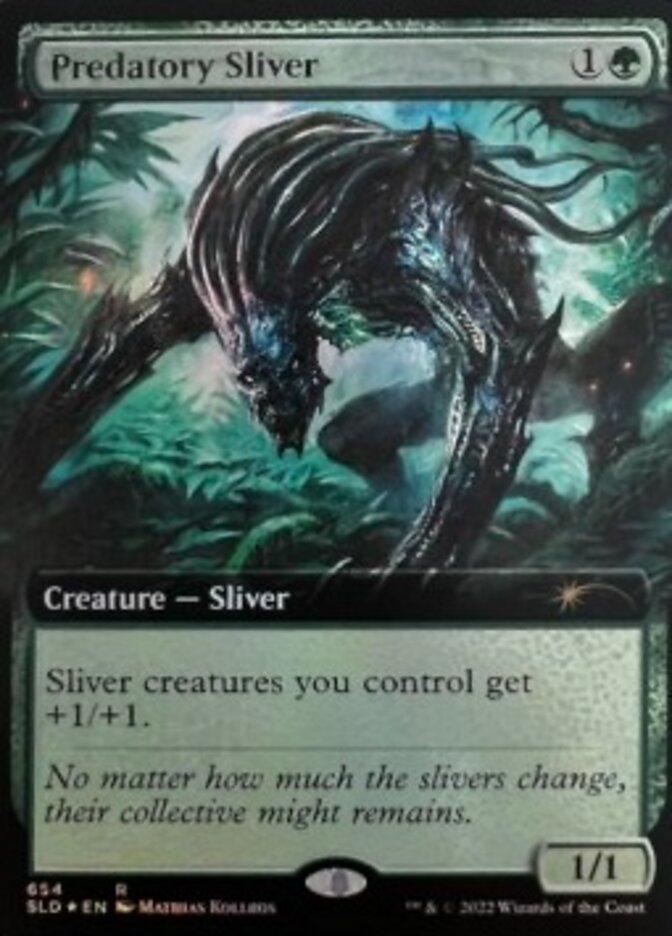 Predatory Sliver (Extended Art) [Secret Lair Drop Promos] | Boutique FDB TCG