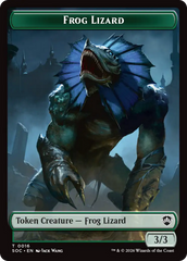 Boar // Frog Lizard Double-Sided Token [Secrets of Strixhaven Commander Tokens] | Boutique FDB TCG