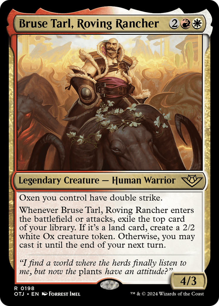 Bruse Tarl, Roving Rancher [Outlaws of Thunder Junction] | Boutique FDB TCG