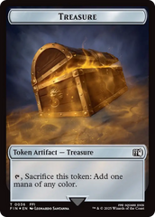 Clue // Treasure Double-Sided Token (Surge Foil) [FINAL FANTASY Commander Tokens] | Boutique FDB TCG