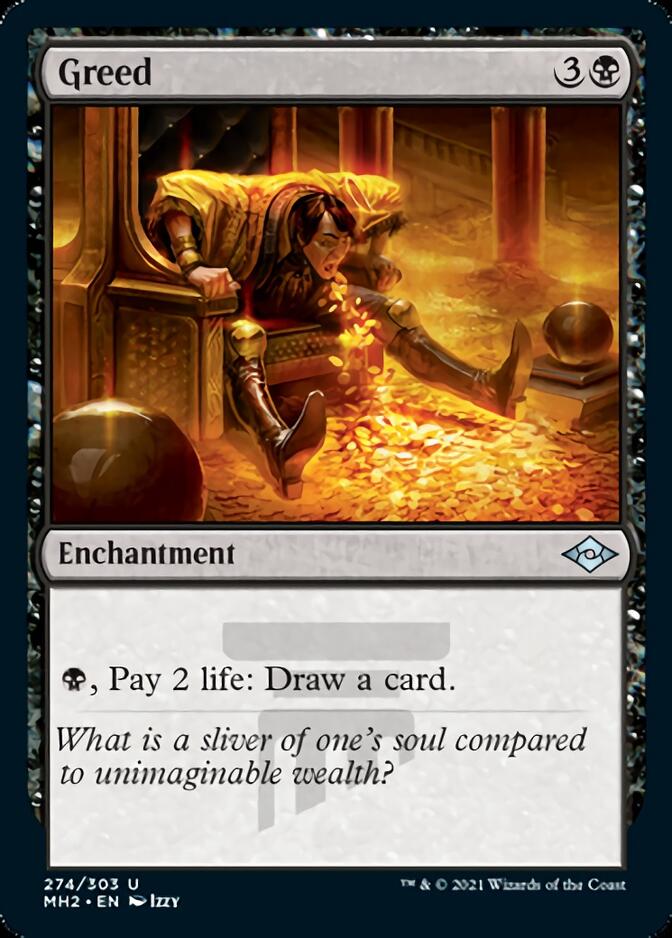 Greed (Foil Etched) [Modern Horizons 2] | Boutique FDB TCG