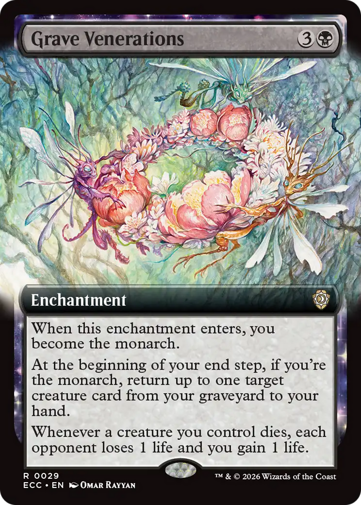 Grave Venerations (Extended Art) [Lorwyn Eclipsed Commander] | Boutique FDB TCG