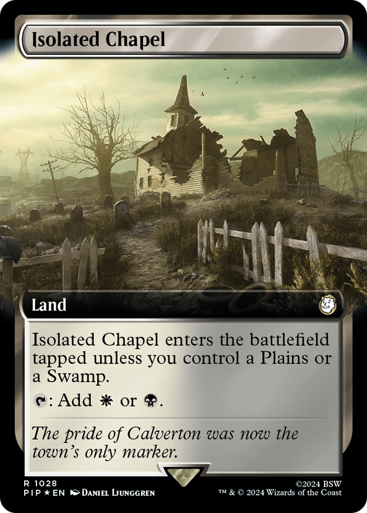 Isolated Chapel (Extended Art) (Surge Foil) [Fallout] | Boutique FDB TCG