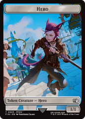 Hero (0003) // Wizard (0014) Double-Sided Token [FINAL FANTASY Tokens] | Boutique FDB TCG
