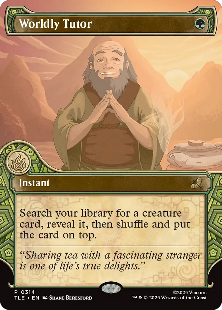 Worldly Tutor (Showcase) [Avatar: The Last Airbender: Eternal-Legal] | Boutique FDB TCG