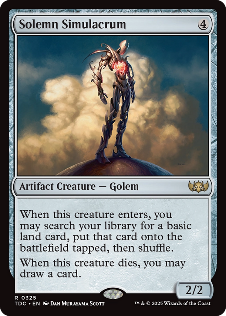 Solemn Simulacrum [Tarkir: Dragonstorm Commander] | Boutique FDB TCG
